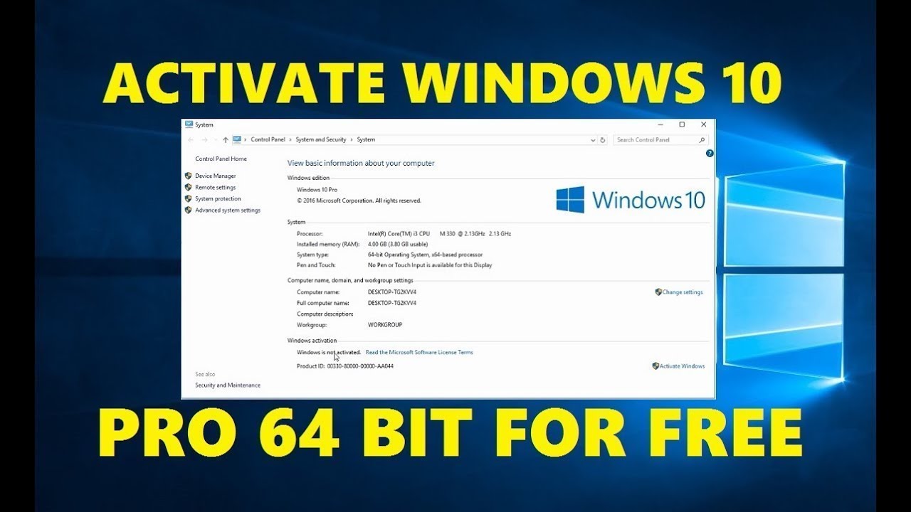 free product keys for windows 10 pro